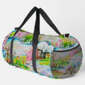 Aquarelllandschaft 2 Zubehörtasche Duffle Bag (Rechte Ecke)