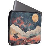 Aquarelllandschaft Abstrakt farbig mit Namen Laptopschutzhülle (Vorne Rechts)