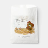 Aquarelllandschaft Danke Autumn Gold ID786 Geschenktütchen (Vorderseite)