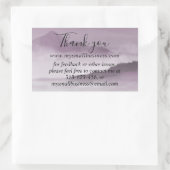 Aquarelllandschaft danke Ihnen Business Info Recta Rechteckiger Aufkleber (Tasche)