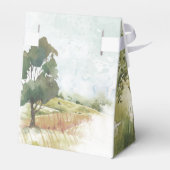 Aquarelllandschaft Danke Sage Green ID786 Geschenkschachtel (Rückseite)