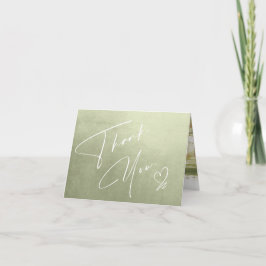 Aquarelllandschaft Danke Sage Green ID786 Karte