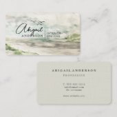 Aquarelllandschaft Luxus Berufliche Signatur Visitenkarte (Vorne/Hinten)
