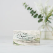 Aquarelllandschaft Luxus Berufliche Signatur Visitenkarte (Stehend Vorderseite)