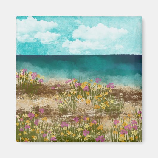Aquarelllandschaft - Magnet am Meer (Vorne)