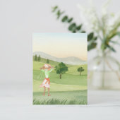 Aquarelllandschaft Postkarte (Stehend Vorderseite)