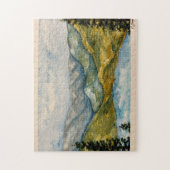 Aquarelllandschaft Puzzle (Vertikal)