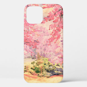 Aquarelllandschaft rosa rote Blume von W Case-Mate iPhone Hülle