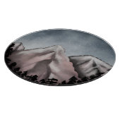 Aquarelllandschaft rund schneidebrett (Ecke)