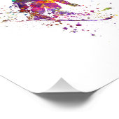 Aquarellläufer Fotodruck (Ecke)