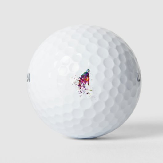 Aquarellläufer Golfball (Vorderseite)