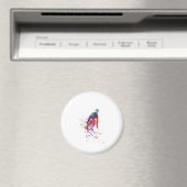 Aquarellläufer Magnet (In Situ (Geschirrspüler))