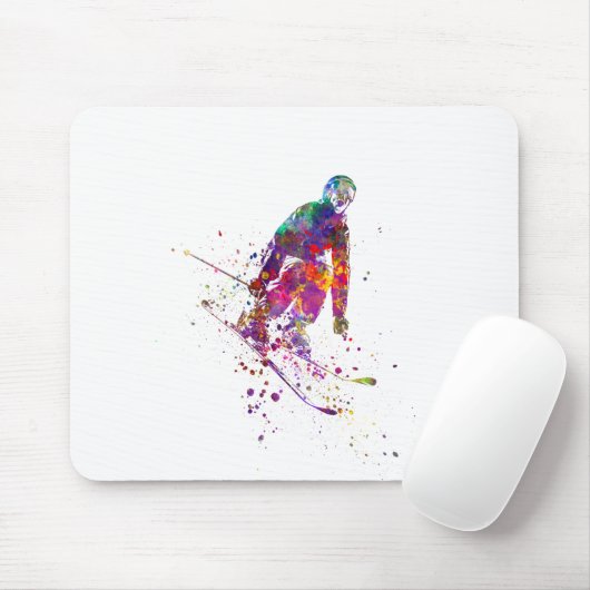 Aquarellläufer Mousepad (Mit Mouse)