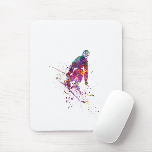 Aquarellläufer Mousepad (Mit Mouse)