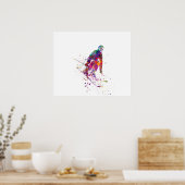 Aquarellläufer Poster (Küche)