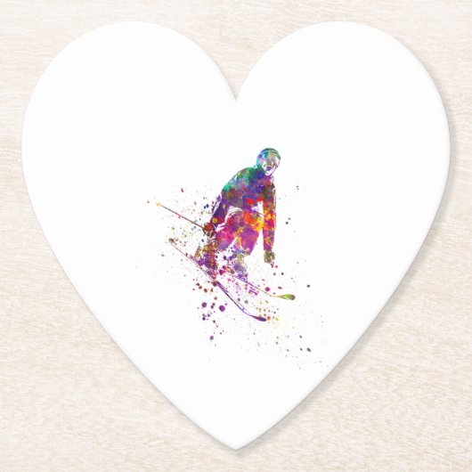 Aquarellläufer Untersetzer (Vorderseite)