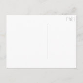 Aquarelllaurel - Grünkranz Save the Date Ankündigungspostkarte (Rückseite)