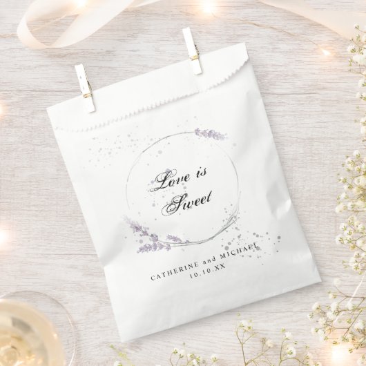 Aquarelllavender Blume Geschenktütchen (Ausgeschnitten)