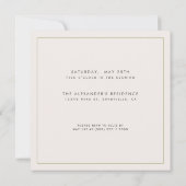 Aquarelllavender Blume JEDER Meilenstein Geburtsta Einladung (Rückseite)