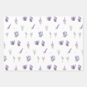 Aquarelllavender-Blume und -Blätter Geschenkpapier Set (Vorderseite 2)