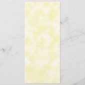 Aquarelllavender Blumengelbe Geburtstagskarte Menükarte (Rückseite)