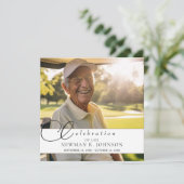 Aquarelllavender Celebration of Life Foto Einladung (Stehend Vorderseite)