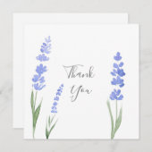 Aquarelllavender Dankeskarte (Vorne/Hinten)