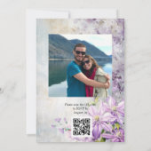 Aquarelllavender Einladung (Rückseite)