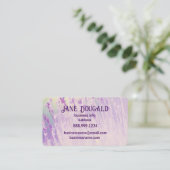 Aquarelllavender Floral Classic Writer's Busine Visitenkarte (Stehend Vorderseite)