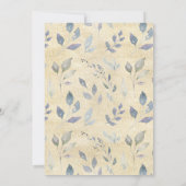 Aquarelllavender Floral Gold Foto Abschluss Ankündigung (Rückseite)