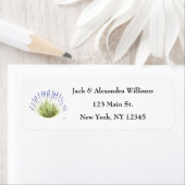 Aquarelllavender Floral Kraut Rücksendeadresse (Insitu)