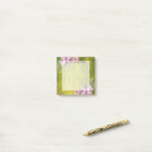 Aquarelllavender Floral Post-it Klebezettel (Auf Schreibtisch)