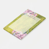 Aquarelllavender Floral Post-it Klebezettel (angewinkelt)