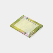 Aquarelllavender Floral Post-it Klebezettel (angewinkelt)