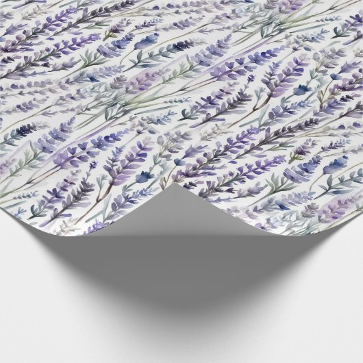 Aquarelllavender Geschenkpapier (Ecke)