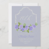 Aquarelllavender Hydrangea 70. Geburtstag Einladung (Vorderseite)