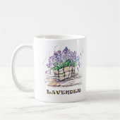 Aquarelllavender Kaffeetasse (Links)