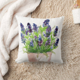 Aquarelllavender Kissen