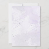 Aquarelllavender lila einladung (Rückseite)