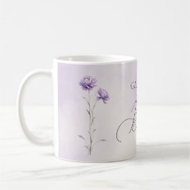 Aquarelllavender Meadow Wildblume Beste Mama Kaffeetasse