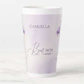 Aquarelllavender Meadow Wildblume Beste Mama Milchtasse (Vorderseite)