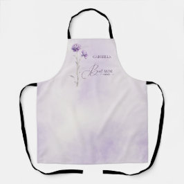 Aquarelllavender Meadow Wildblume Beste Mama Schürze