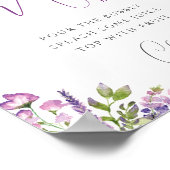 Aquarelllavender Mimosa Bar Poster (Ecke)