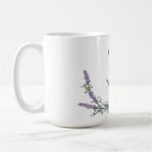 Aquarelllavender personalisieren Ehefrau Mommy Kaffeetasse (Links)