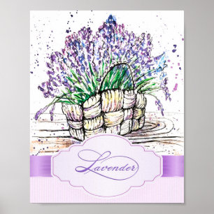 Aquarelllavender Poster