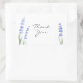 Aquarelllavender Rechteckiger Aufkleber (Tasche)