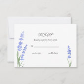 Aquarelllavender RSVP Karte (Vorderseite)