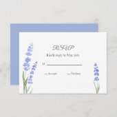 Aquarelllavender RSVP Karte (Vorne/Hinten)