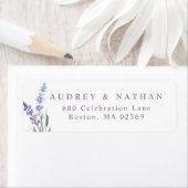 Aquarelllavender Rücksendeadresse (Insitu)