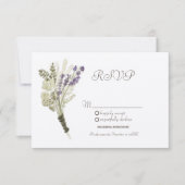 Aquarelllavender Rustikale Botany Kraft UAWG Einladung (Vorderseite)